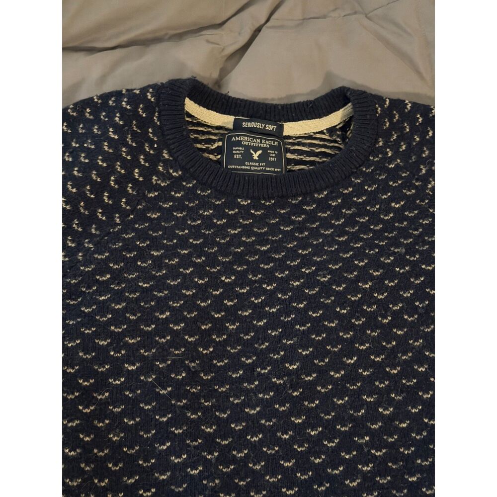 American Eagle Soft Patterned Crewneck Sweater (L) - image 2